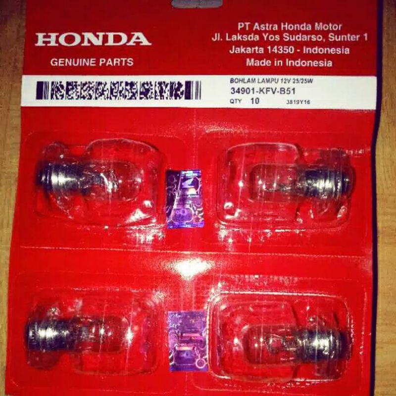 Lampu Bohlam depan Motor Honda 12 V 25W