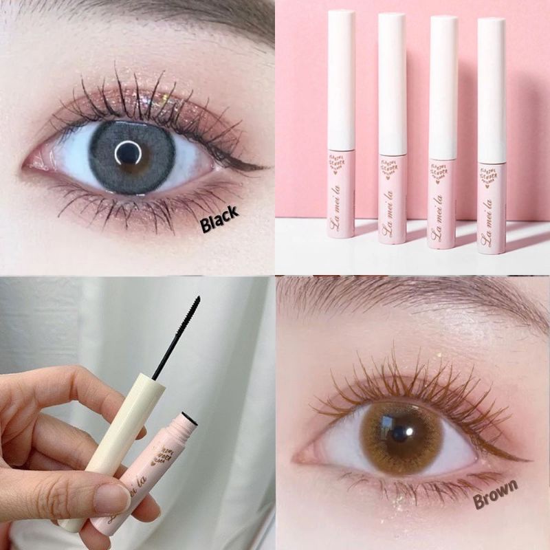 Maskara Lameila 2 Warna Lameila Mascara Waterproof 3D Lash Long Curling