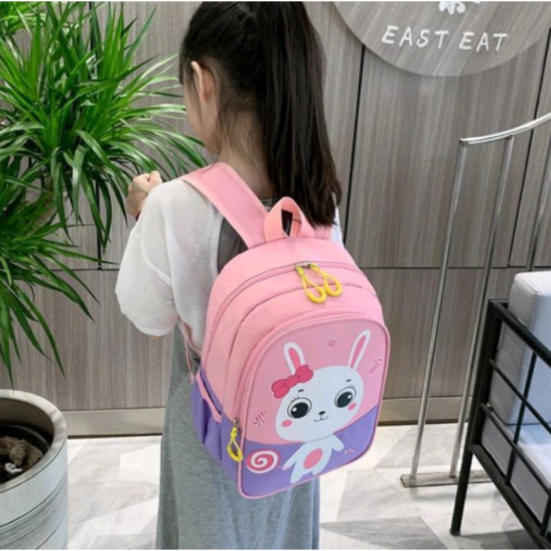 DAEYBAG-TAS RANSEL ANAK MOTIV RABBIT PERMEN TERBARU MASA KINI