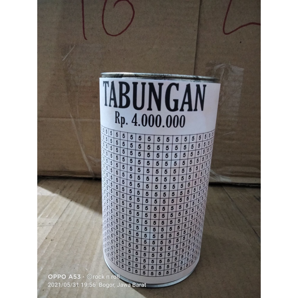 celengan viral 4 jt 5k pink /celengan target/ tabungan viral tiktok 4 juta 5 k salem