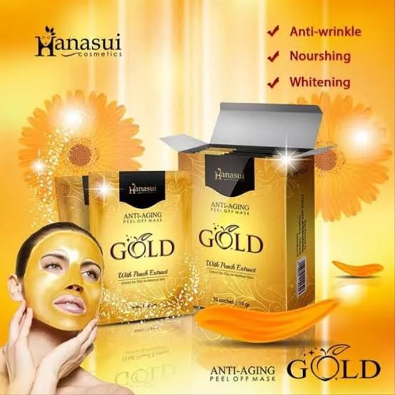 ❤ jselectiv ❤ BOX - HANASUI GOLD Anti Aging Peel Off Mask | Masker Peel Off HANASUI GOLD