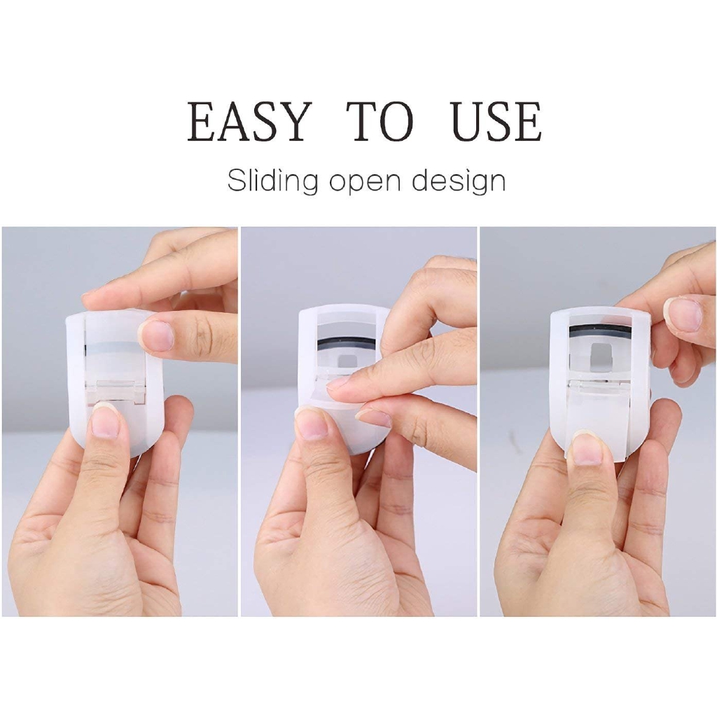 Mini Portable Eyelash Curler,Draagbare Beauty Make-Up Tool,Plastic,Silicone Eyelash Clip