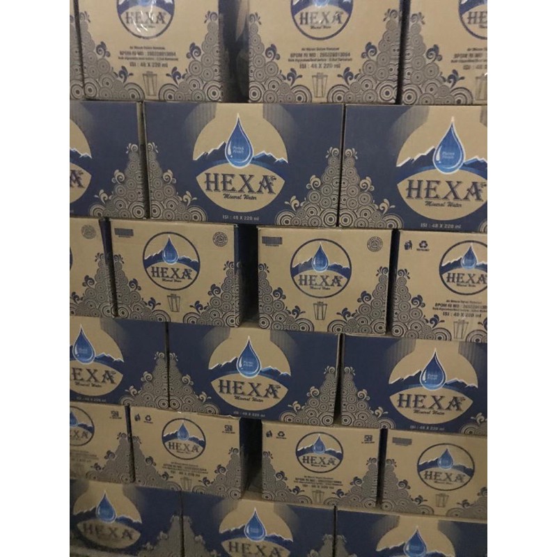 Jual Hexazam hexa zam air murah Air Mineral Gelas 220 ml Indonesia ...