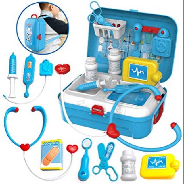 Mainan Doctor Set Back Pack - Tas Koper Medical Dokter Anak Edukatif