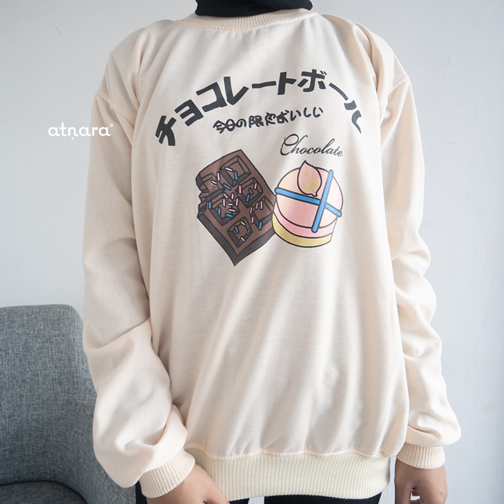 Nara Grosir - Chocolate XXL Sweater l Sweater Unisex