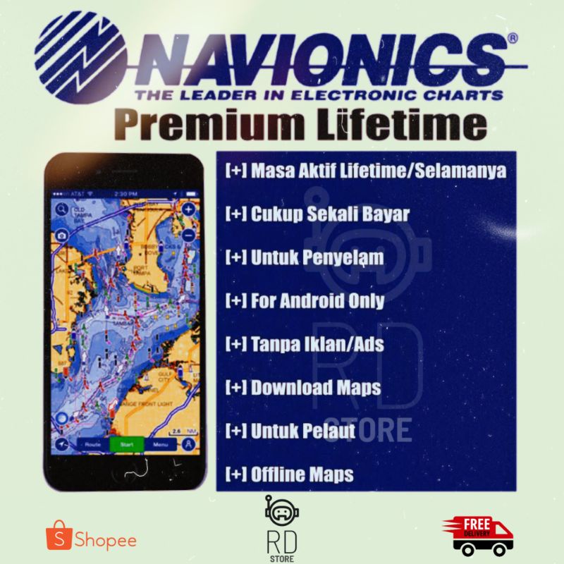 Navionics Premium Beli 2 gratis 1 l Bergaransi l Full support