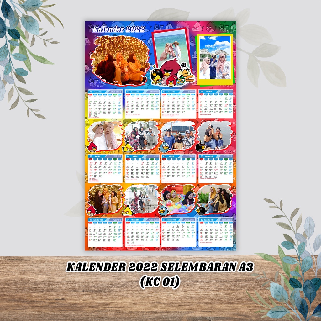 (COD) KALENDER CUSTOM 2022 MURAH KARAKTER DORAEMON, HELLO KITTY, TAYO, SPIDERMAN, MARSHA TERBARU, SUDAH TINGGAL PASANG BAHAN KERTAS ANTI AIR CETAKAN TAJAM, WELCOME RESELLER DAN DROPSHIPER