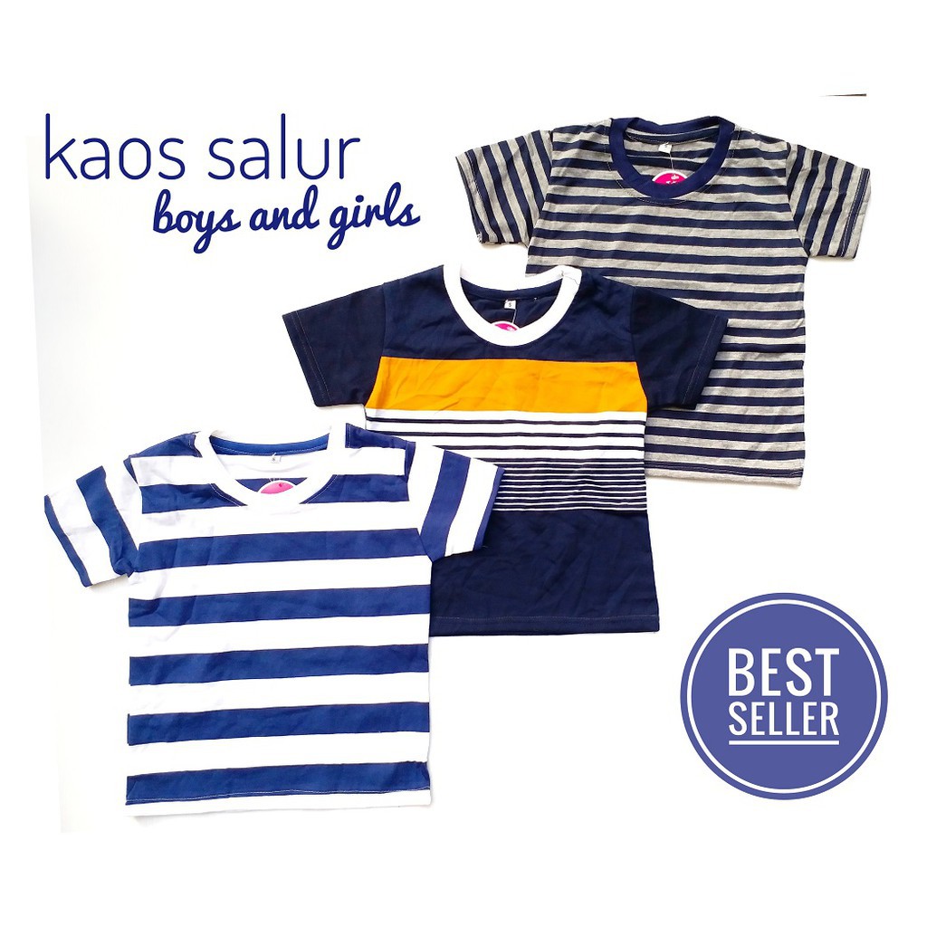 babybear KAOS SALUR Kaos Anak Atasan Murah Baju Distro Laki Cowok Branded