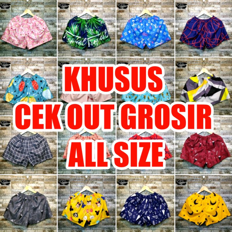 GRASIR CELANA PENDEK PRIA WANITA DEWASA ALL SIZE