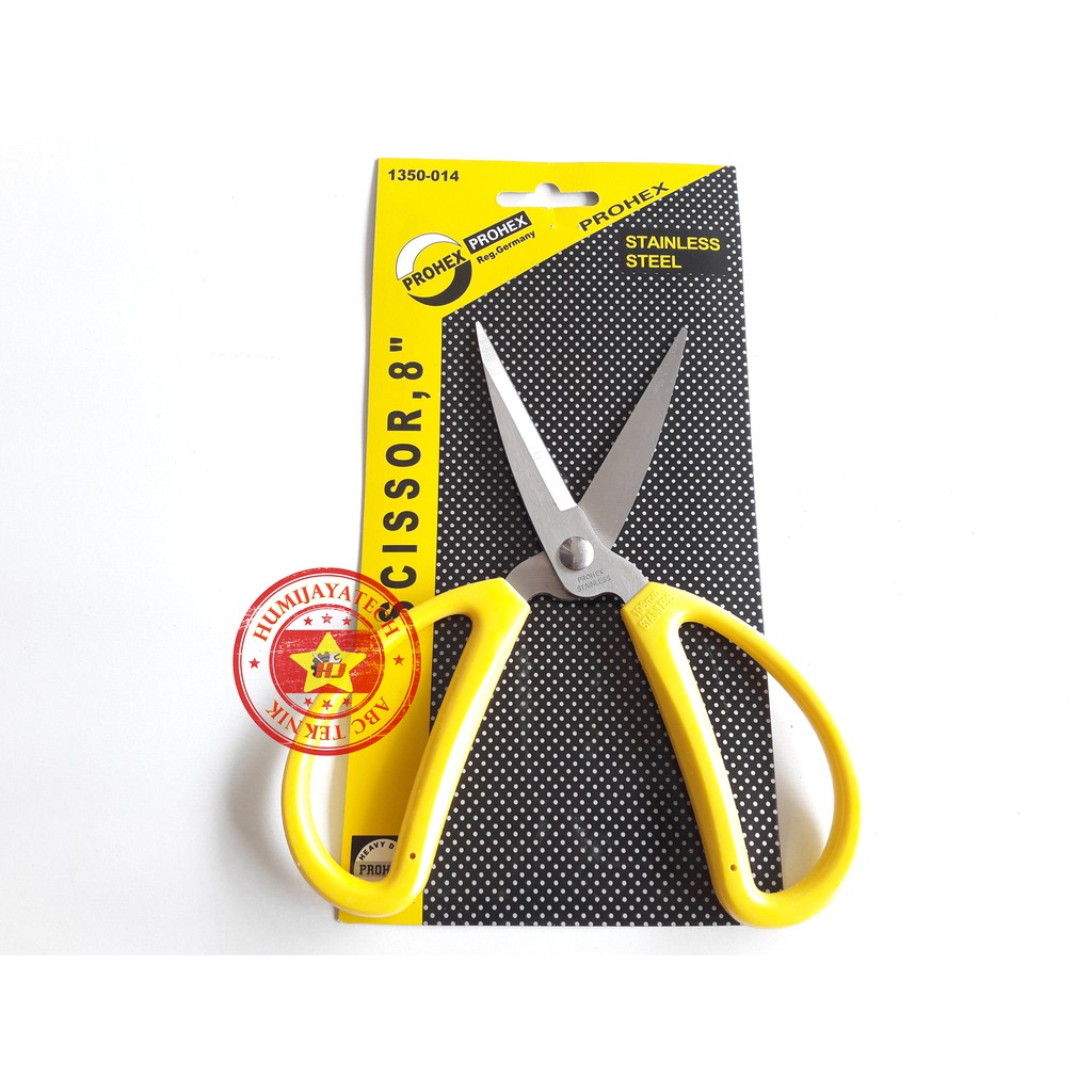 

Gunting Kain 8 inch Prohex / Gunting Kodok Stainless / Gunting Kain Stainless