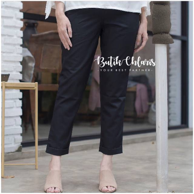 Basic Pants Black Butik Chlaris