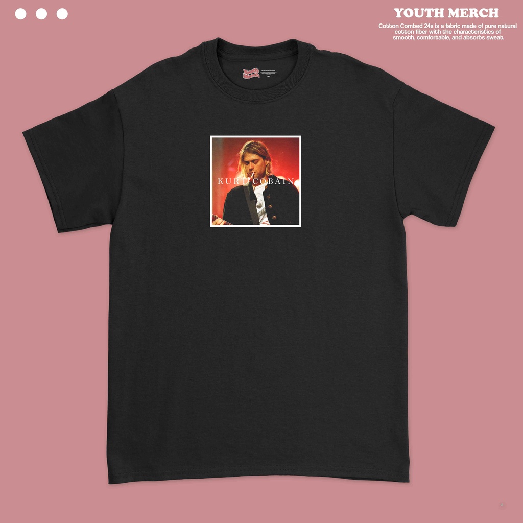 Kaos Musik Kurt Cobain - Musik Merch | Unisex | Baju Kurt Cobain | Kurt Cobain Tees