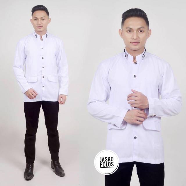 Jasko putih polos jaskoko jasco M L XL XXL