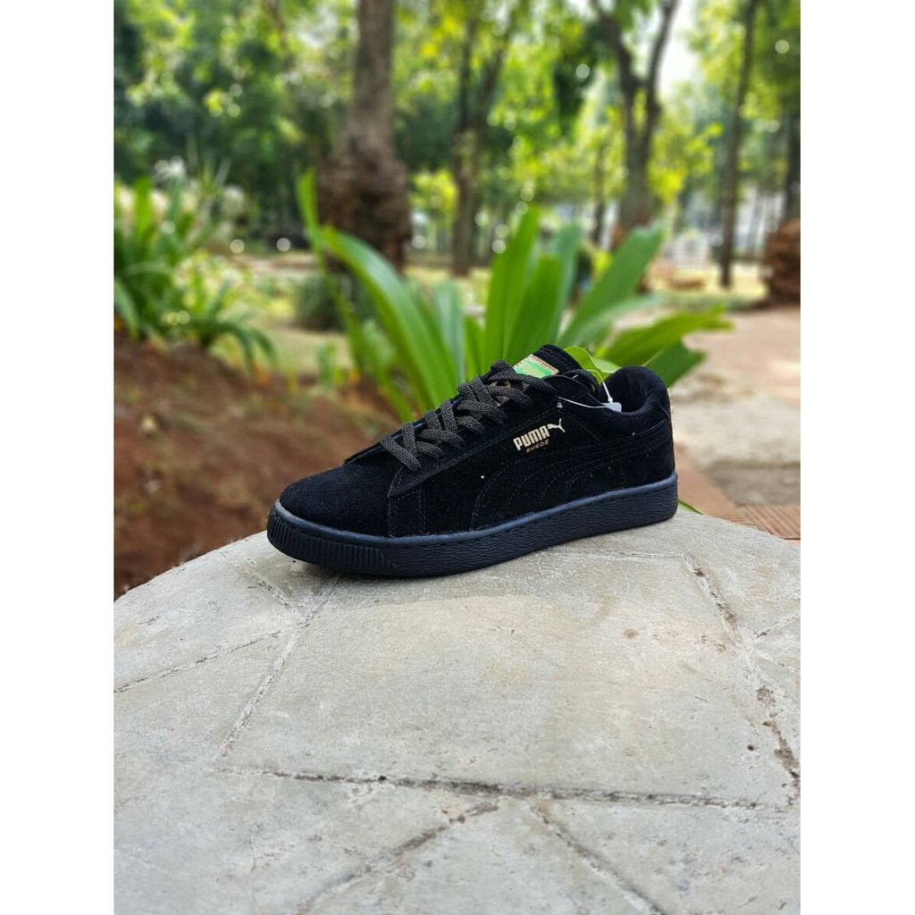SEPATU PUMA SUEDE CLASSIC FULL BLACK SEPATU CASUAL RUNNING SEPATU PRIA
