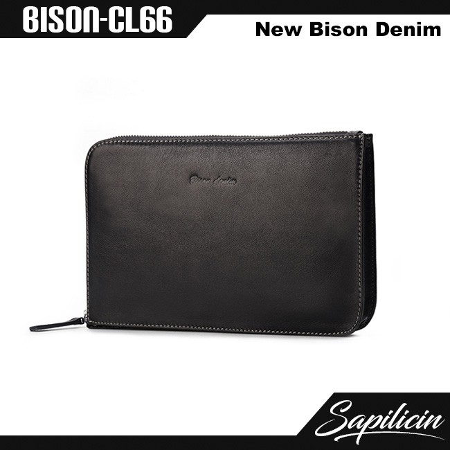 Clutch Pria Kulit Sapi Asli Original Bison Denim Handbag (BISON-CL66)