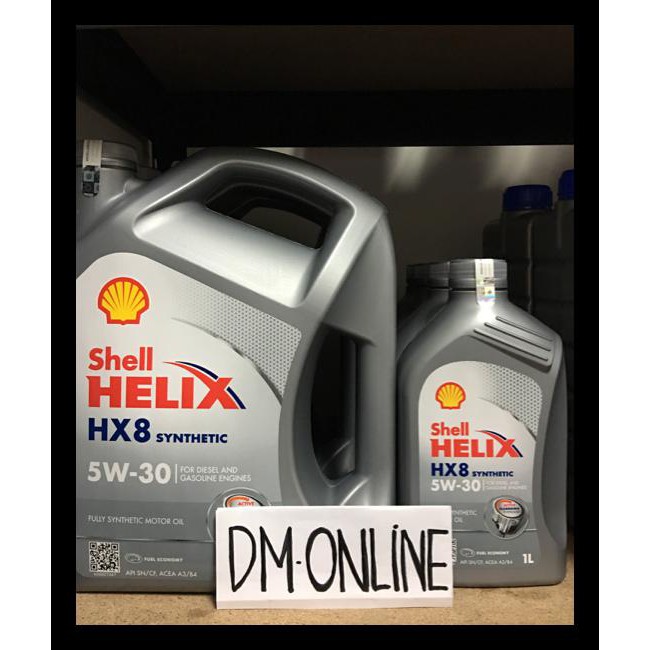 Shell Helix HX8 5W30 synthetic 4l STOK TERBATAS