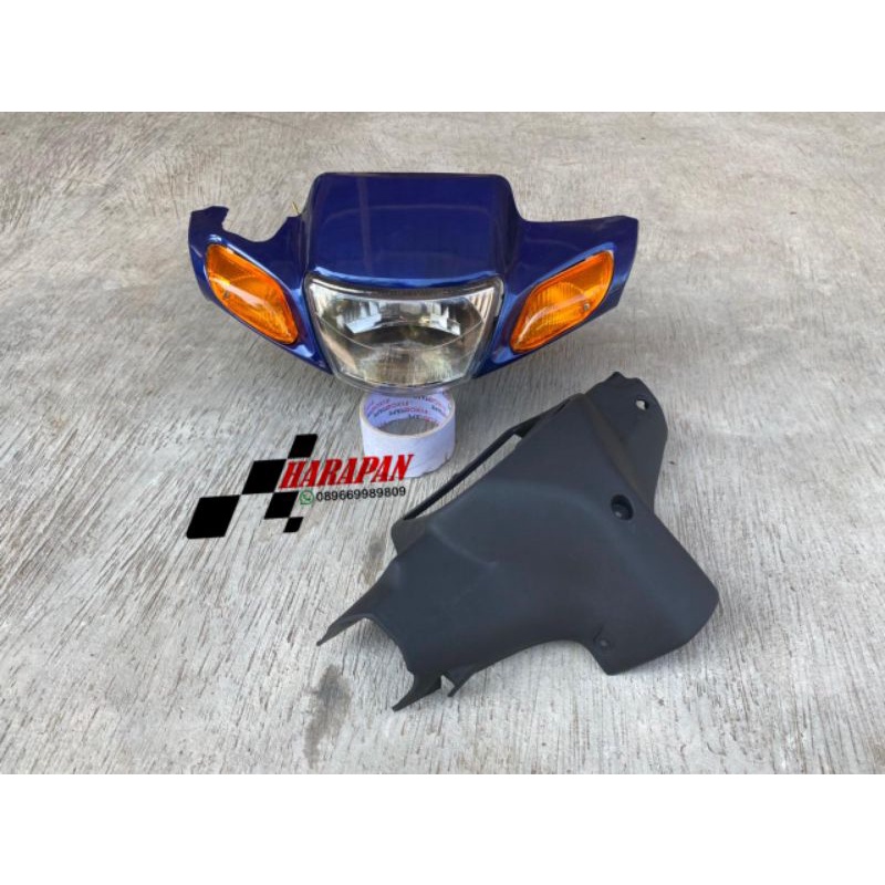 Batok kepala depan fiz r fiz r Vega lama warna biru full set