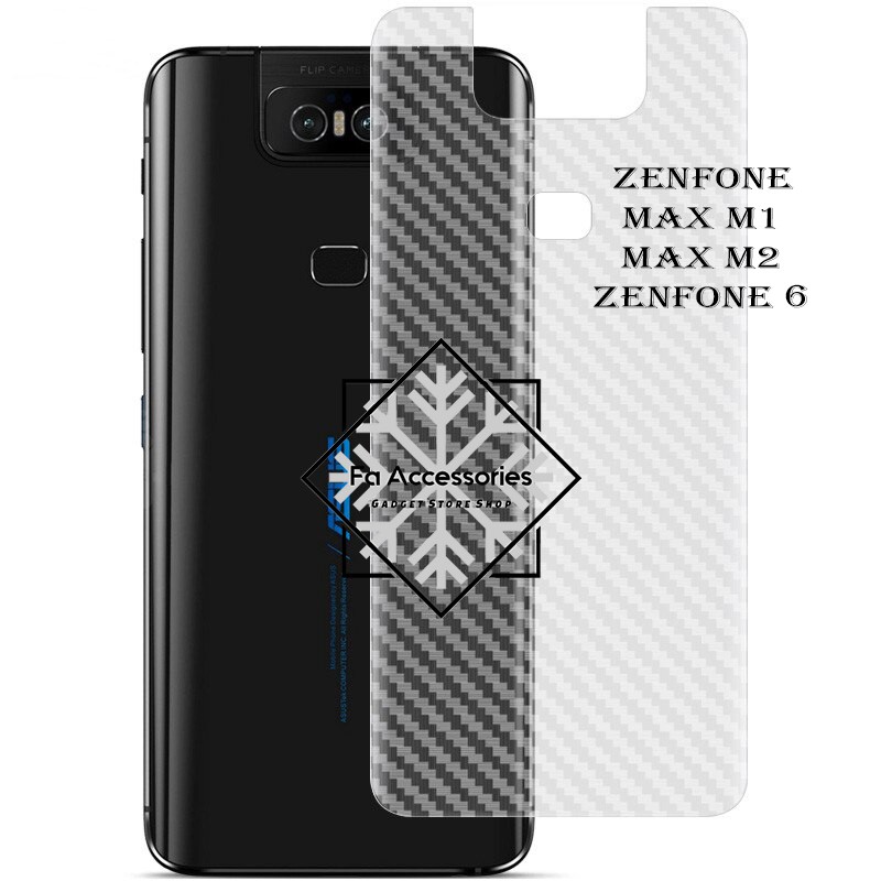 Skin Carbon Zenfone Max M1 Max M2 zenfone 6 Skin Carbon antigores belakang