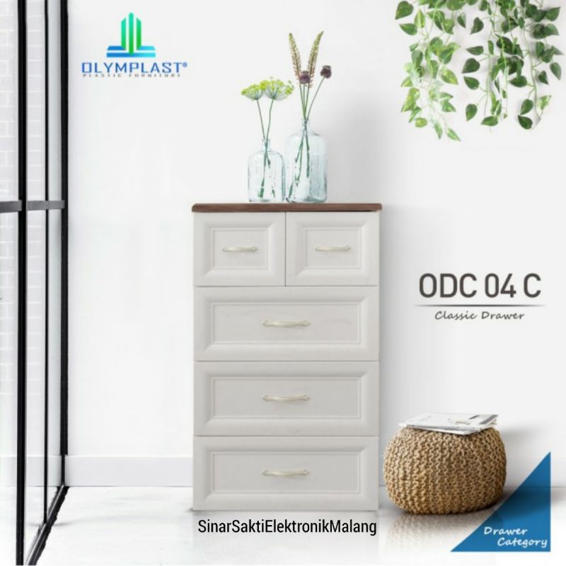 Olymplast Lemari Laci Serbaguna 4 Susun ODC 4 C (B) Drawer Cabinet