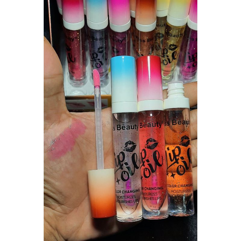 PROMO PERPCS!!!LIP OIL KISS BEAUTY 70279 5 D COLOR CARMING