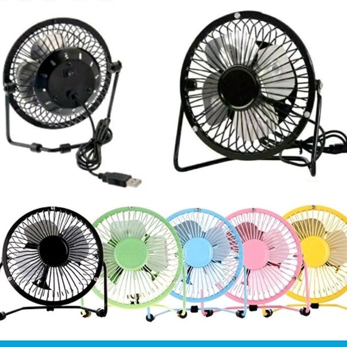 Kipas angin Mini Besi/Plastik 360°/Kipas angin kecil /Kipas angin meja/standing fan