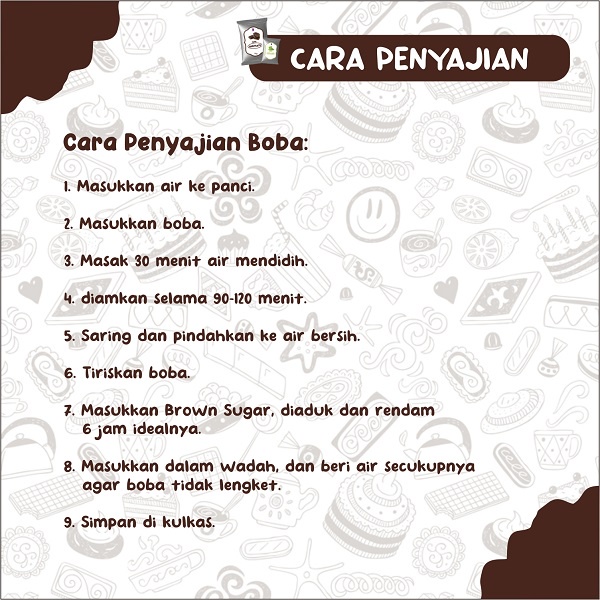 

Korzaln Topping Boba Tapioka Pearl Boba Pearl Bubble Boba Brown Sugar