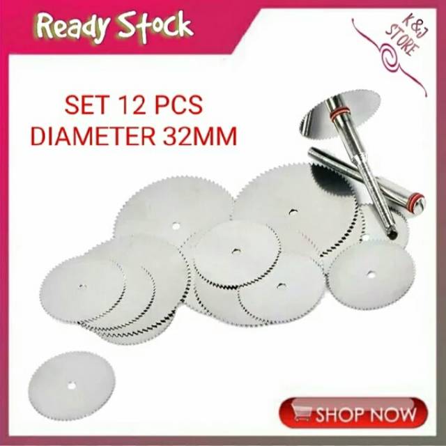 Mata Bor Mini Gerinda Gergaji Potong Tuner Dremel Grinder 12pcs Rotary Buat Kayu Plastik Akrilik PCB
