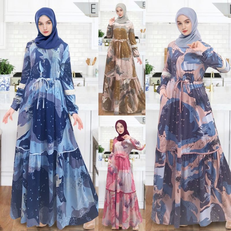Endomoda - Home Dress Rayon Miss Mermaid HD-73 Daster Syar'i Muslimah