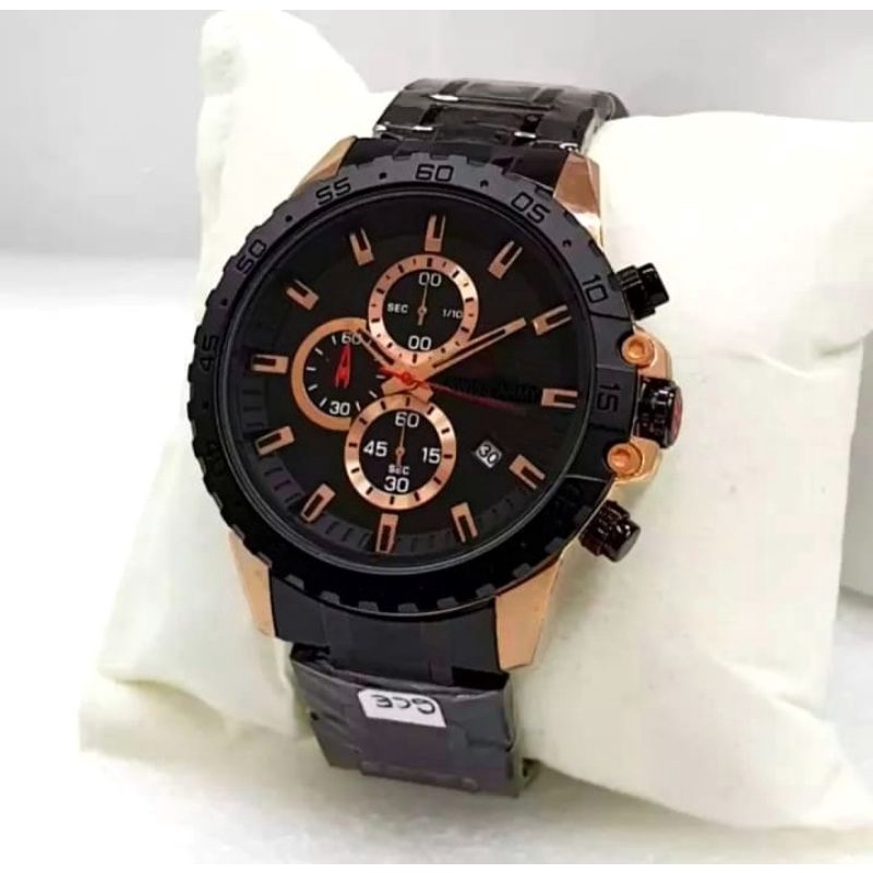 JAM TANGAN PRIA MIRETE ORIGINAL PALT HITAM