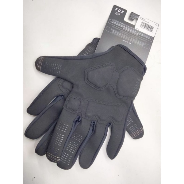 GLOVES FOX RANGER BLACK FULL-FINGER GEL ORIGINAL