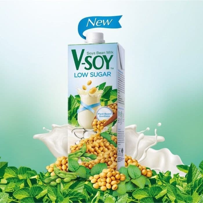 

V-Soy Susu Kedelai Low Sugar (VSoy Milk Non GMO) 1 L-Jkut