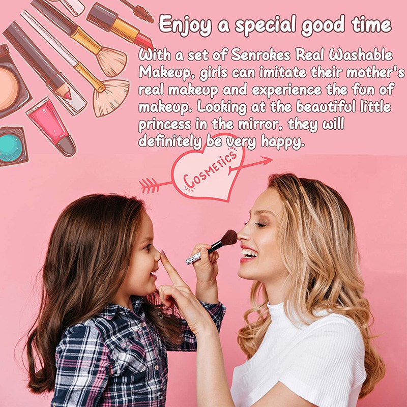 Girls Make-up Kit Child Eye Shadow Simulation Makeup Toy Cosmetics Party Performances 100% Safe