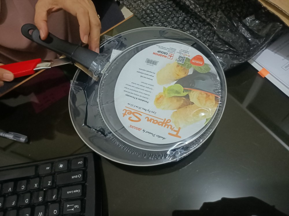 [ Cod ]  Frypan Teflon Maspion 2 Pcs Fry Pan Set Non Stick Teplon Wajan Anti Lengketmaspion Double F