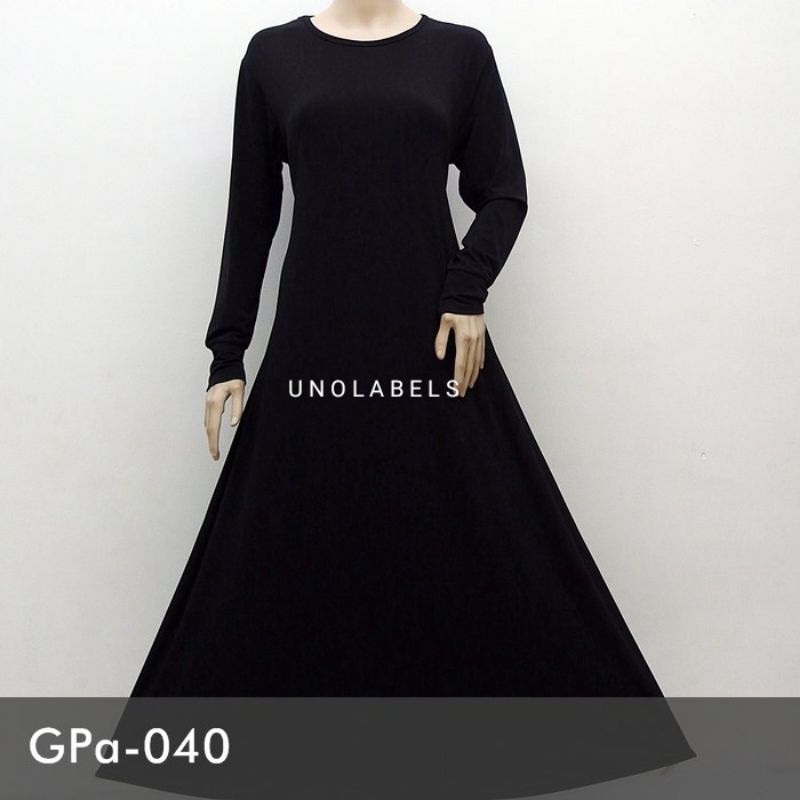 Gamis Jersey Polos model Payung, Basic Dress Muslim
