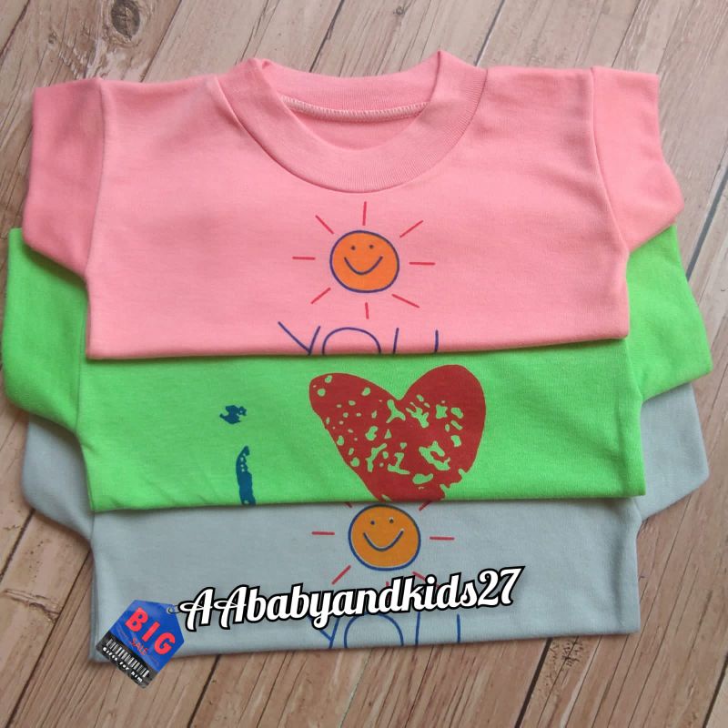 1Pc Kaos Oblong Bayi Vinata Sablon SNI-Oblong Vinata Bayi Sablon SNI