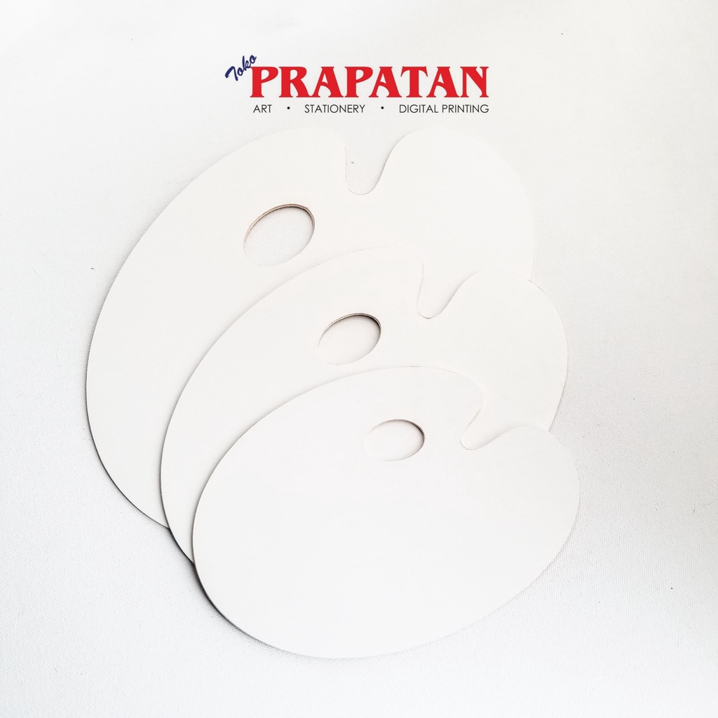 

Palet Lukis Oval (Kayu Melamine) S/M/L