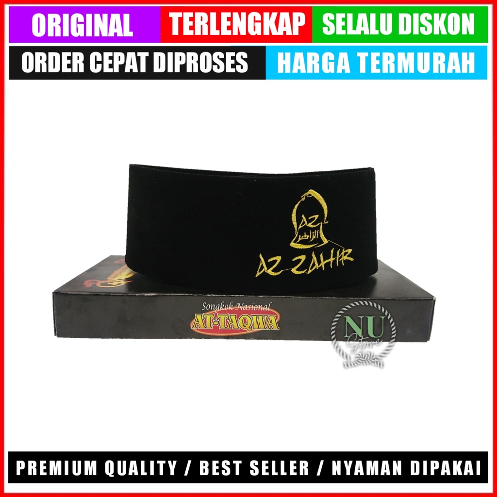 Songkok Nasional Az Zahir / Peci Bordir Az Zahir / Kopyah Zahirmania