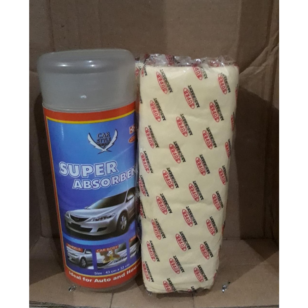 CANEBO JUMBO SUPER ABSORBENT / CHAMOIS JUMBO / KANEBO JUMBO / KAIN LAP MOTOR MOBIL KACA