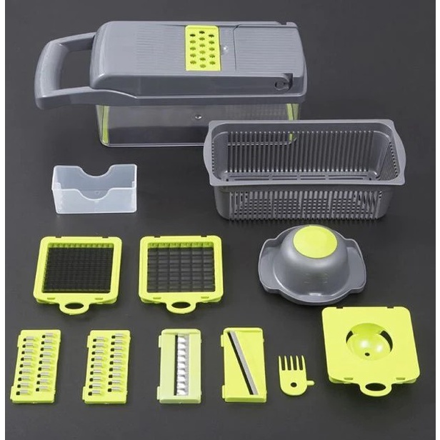 Parutan Serbaguna Sayur dan Buah Multifungsi 8 in 1 Pengiris Sayur Vegetable Fruit Slicer