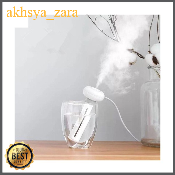 Taffware Ultrasonic Air Humidifier Aromatherapy Portable Celup 300ml - HUMI k-j021 - White