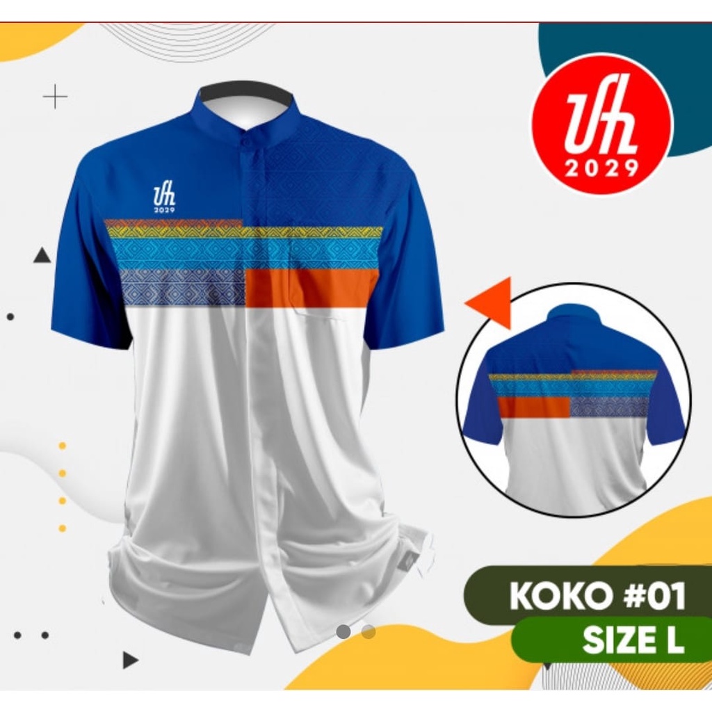 NEW Baju koko pria UAH ustadz adi hidayat kualitas premium lengan pendek original lembut dan halus p