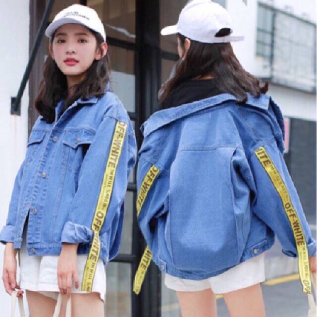 jaket jeans off white