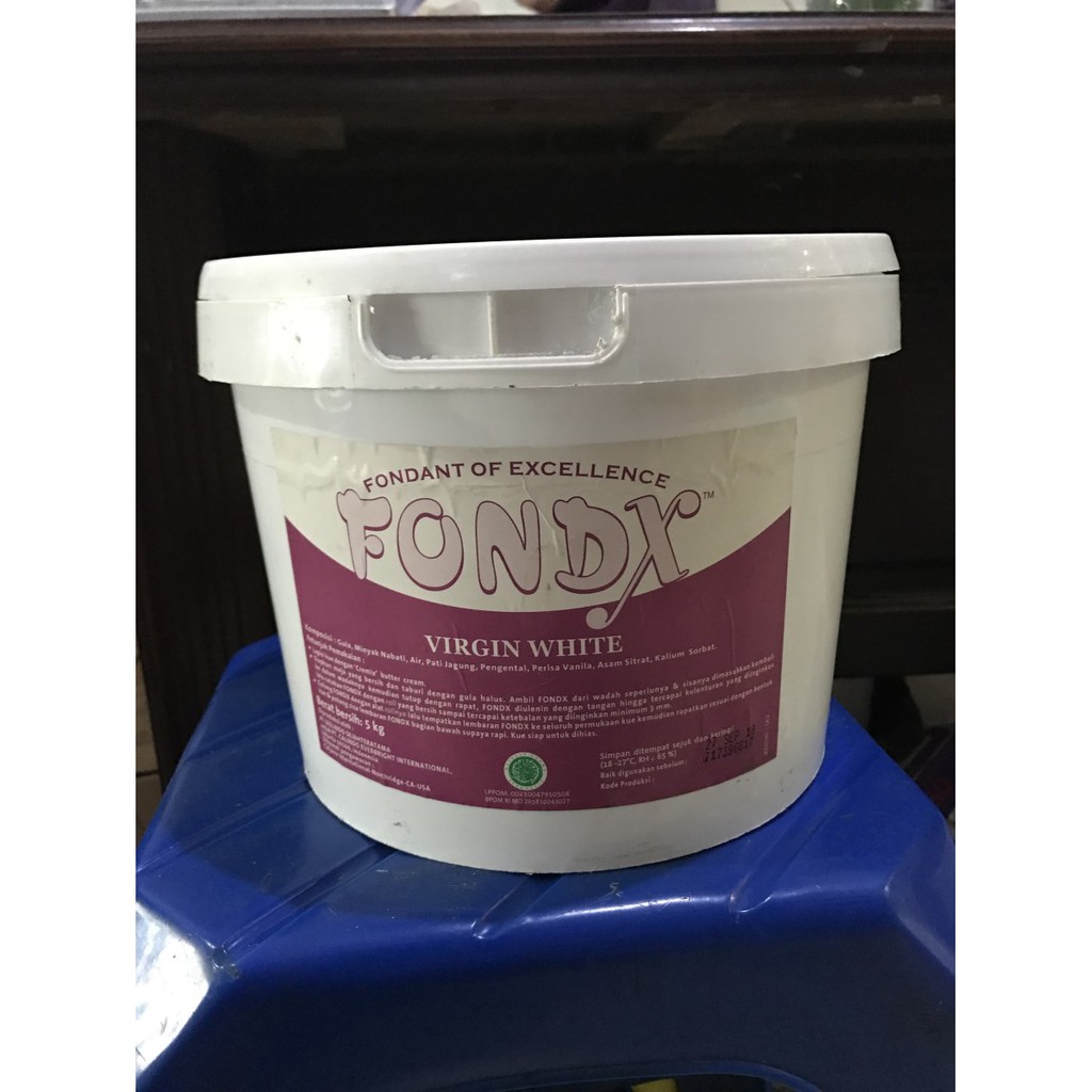 Fondant Icing Sugar Sugar Fondx Virgin White (Putih) - Hiasan Kue Repack 1kg