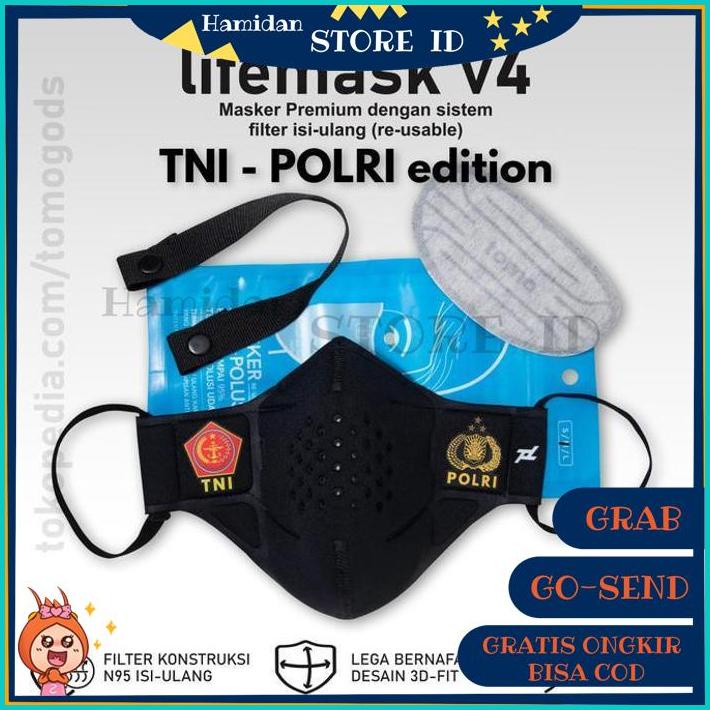 masker tomo tni polri - original Tomo Lifemask v4 BIG SALE
