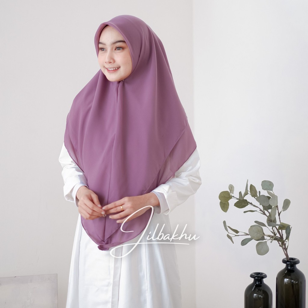 Jilbab Khimar Kayla Dua Lapis