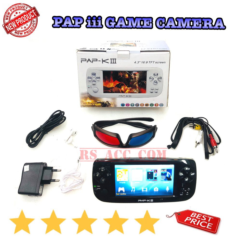 Dijual GAMEBOY PMP K Iii PAP 3 CAMERA 3D GAME 3D KACAMATA 4 INCH SETENGAH ORIGINAL Murah
