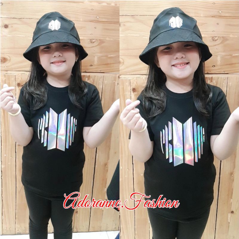 KAOS ANAK BTS PROOF HOLOGRAM RAINBOW/T-SHIRT KIDS BANGTAN PROOF HOLOGRAM 24S