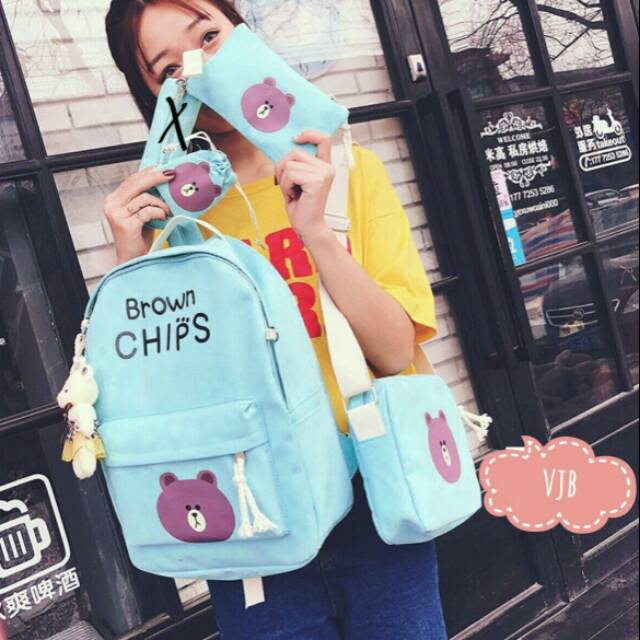 Tas Termurah/terlaris/ransel bronchips set