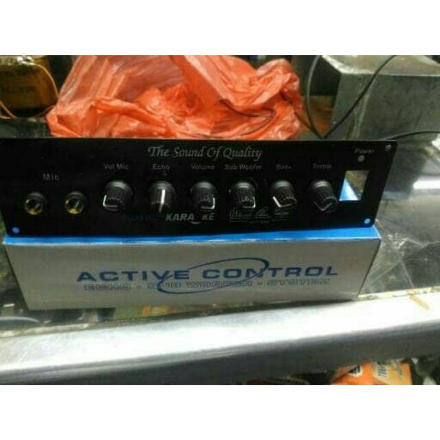 Kit tone control mic echo subwoofer plus panel