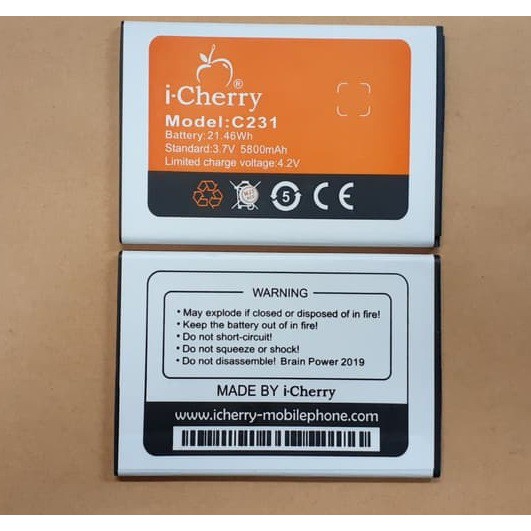 Battery Batre Batu Baterai i-Cherry Icherry C231